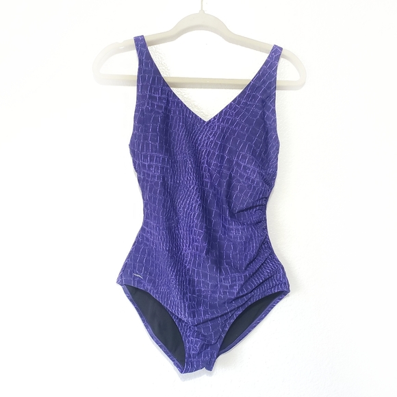 Speedo Other - Speedo swimsuit One piece purple & black Size 12